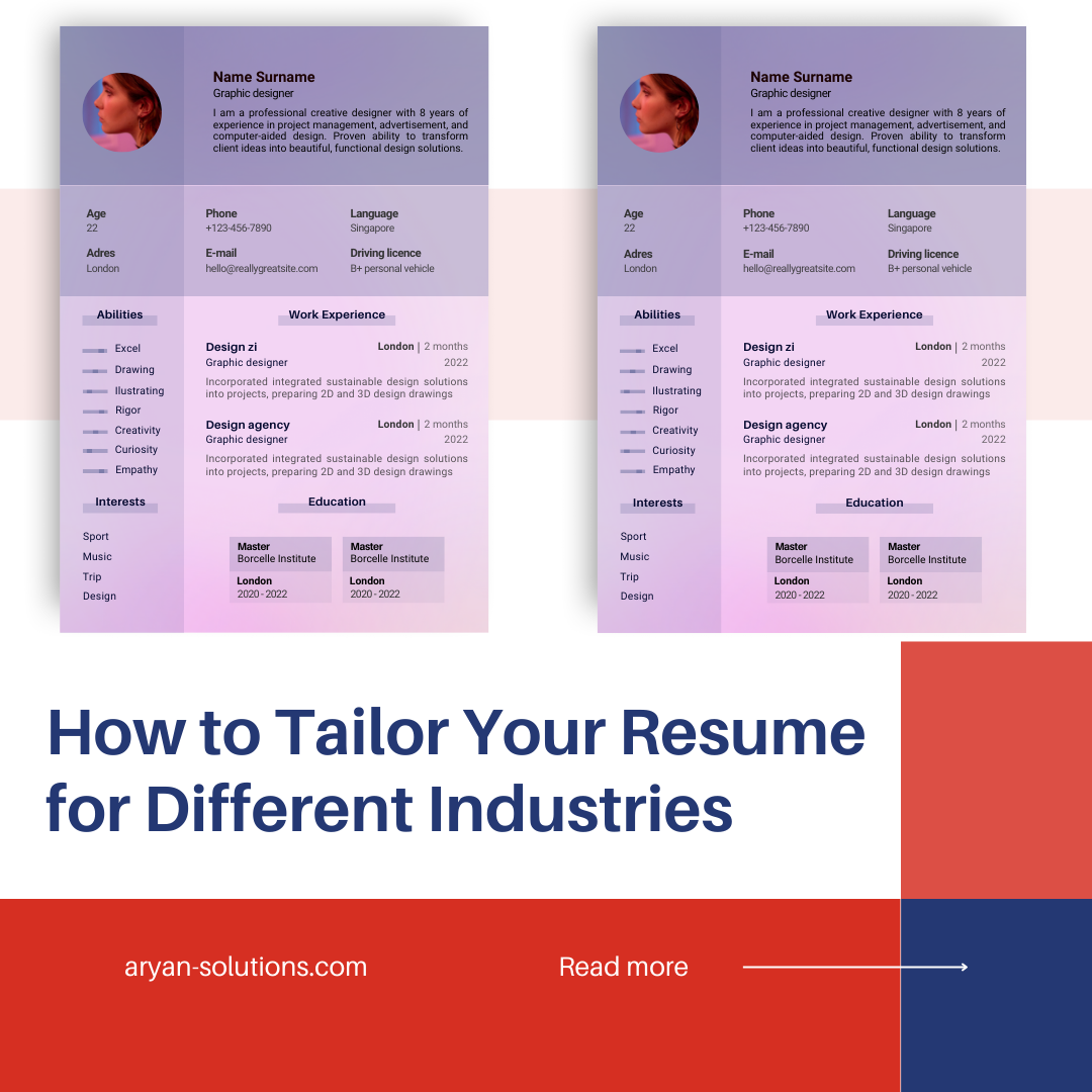 How to Tailor Your Resume for Different Industries